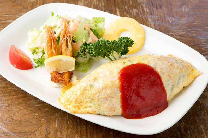 昔ながらのオムライスがおすすめ！福島市の「みどり豆」