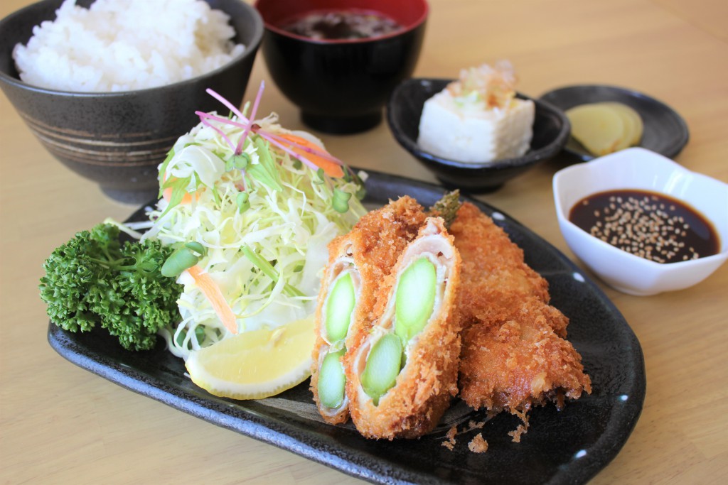「お食事処 あしび」に旬のアスパラガスを使った定食が登場♪