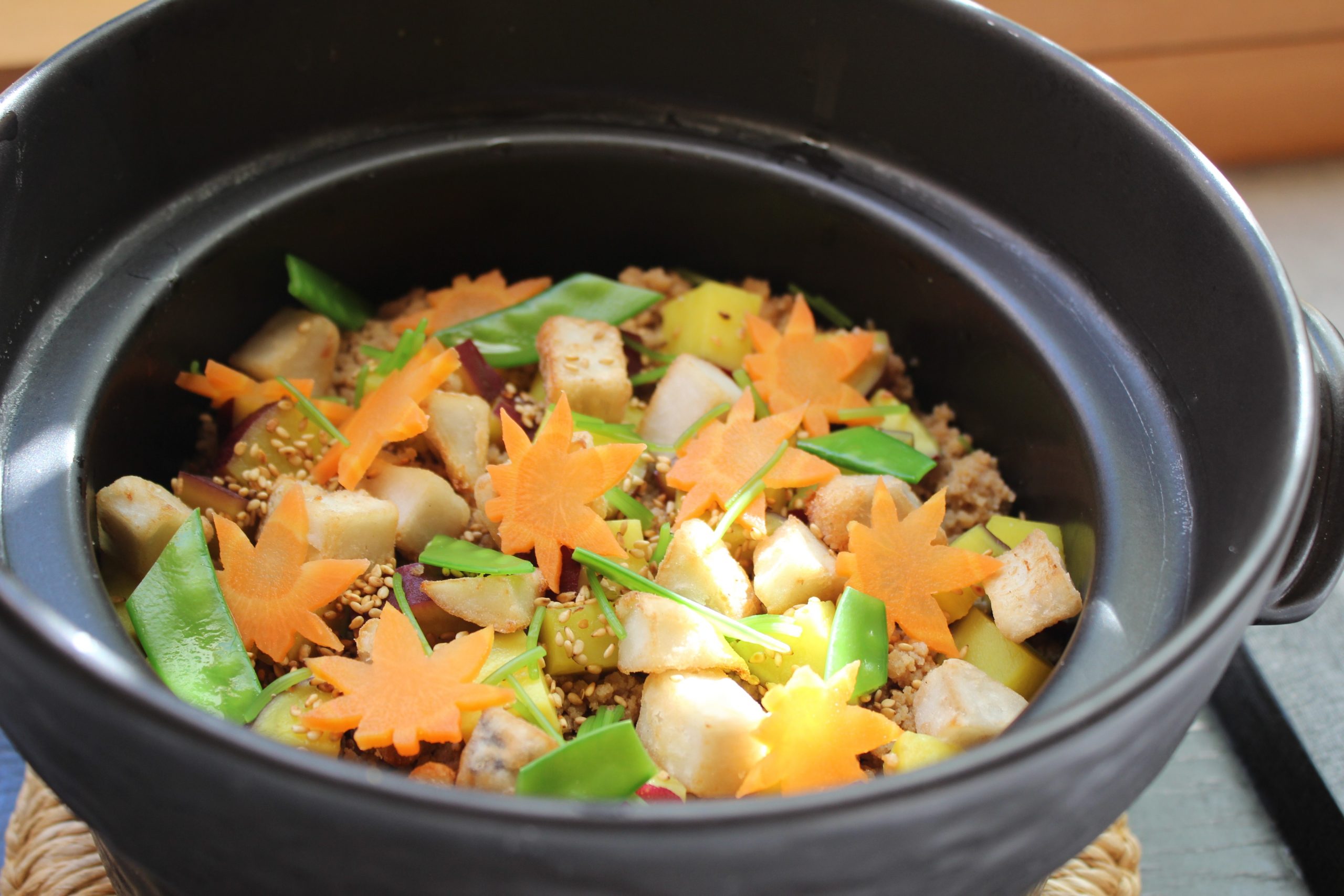 らん亭～美日庵～のレシピ　秋を惜しむ初冬の「炊き込みご飯」