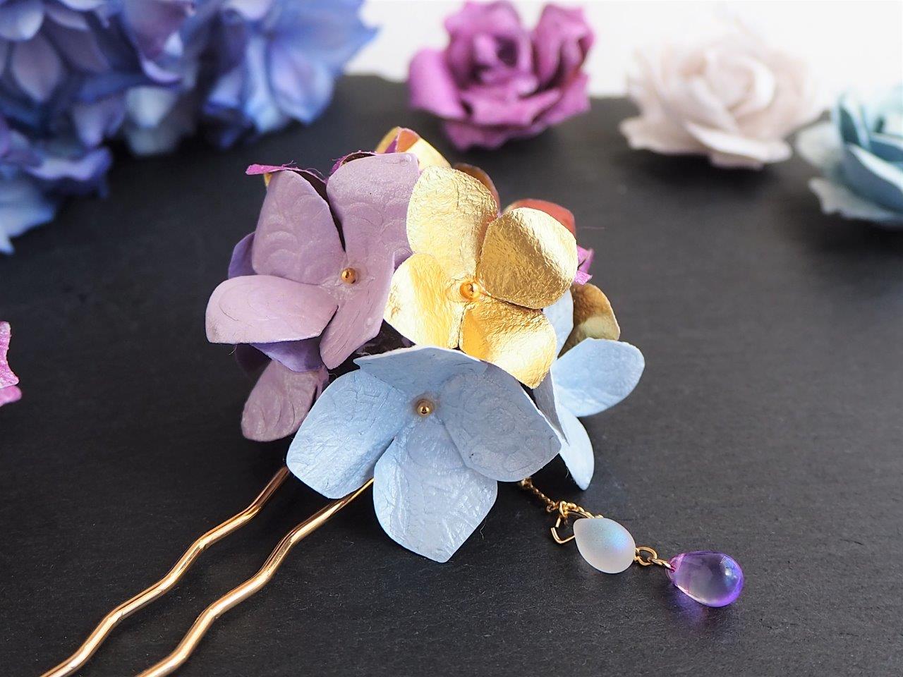 匠工房 から和紙で作られた紫陽花アクセサリーシリーズが登場 匠工房 から和紙で作られた紫陽花アクセサリーシリーズが登場