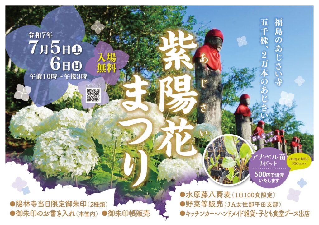 陽林寺 紫陽花まつり