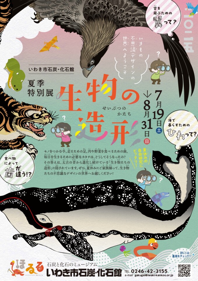 夏季特別展「生物の造形(せいぶつのかたち)」