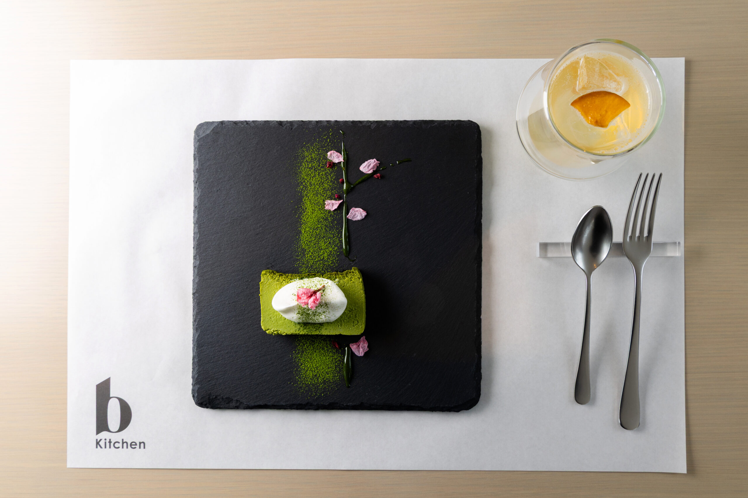 b Kitchen(ビー・キッチン)　抹茶コッタ　かりんハニー