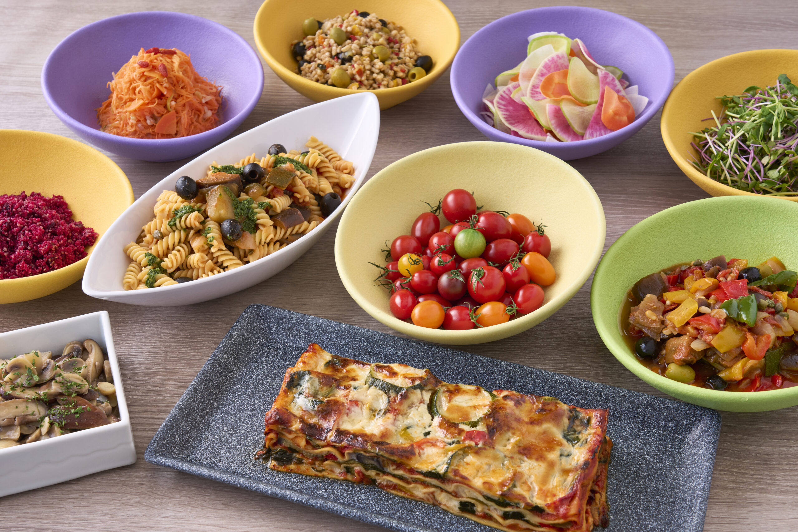 ベジタリアンやビーガン対応のメニュー