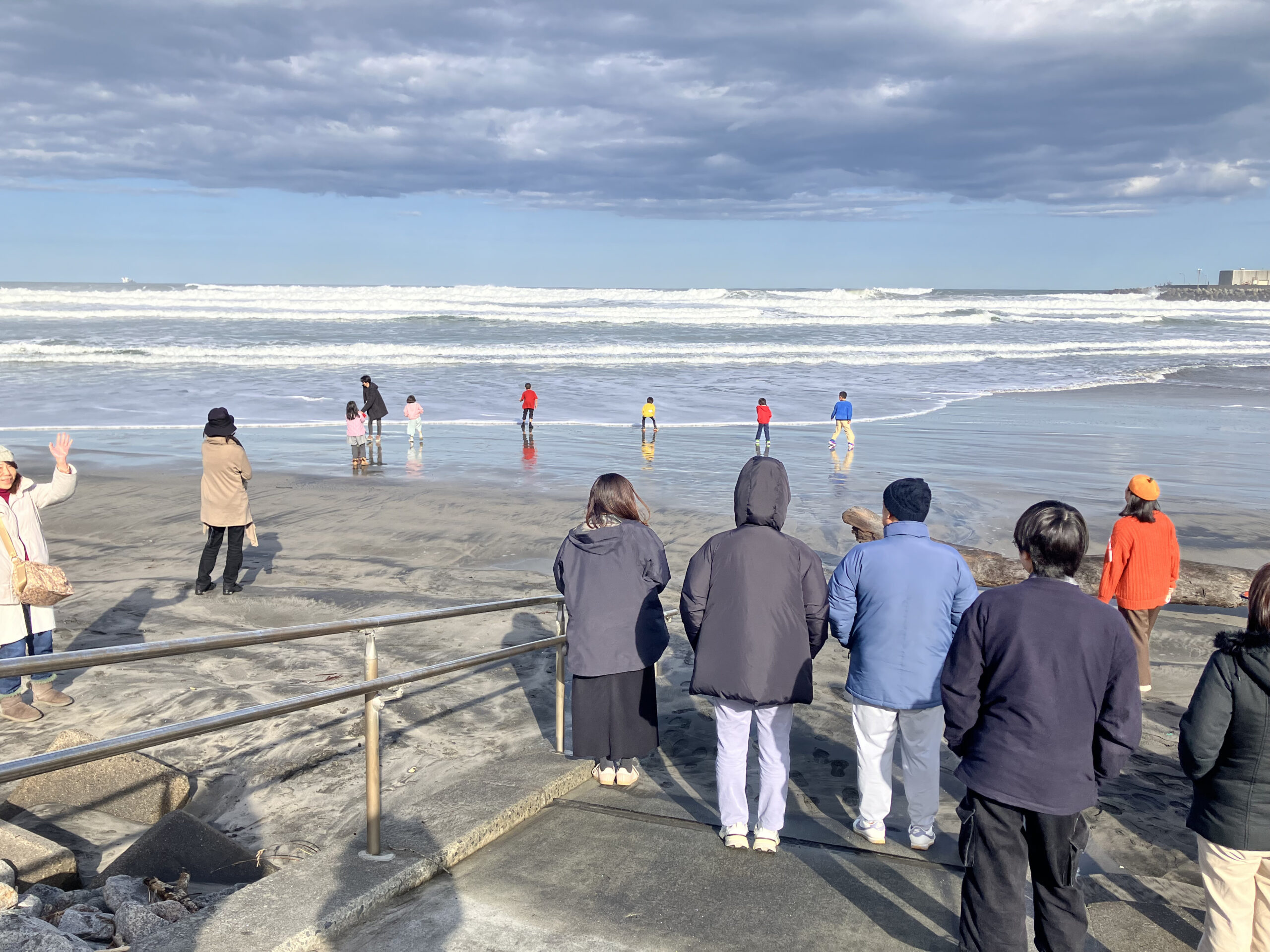 Jヴィレッジにほど近い岩沢海水浴場