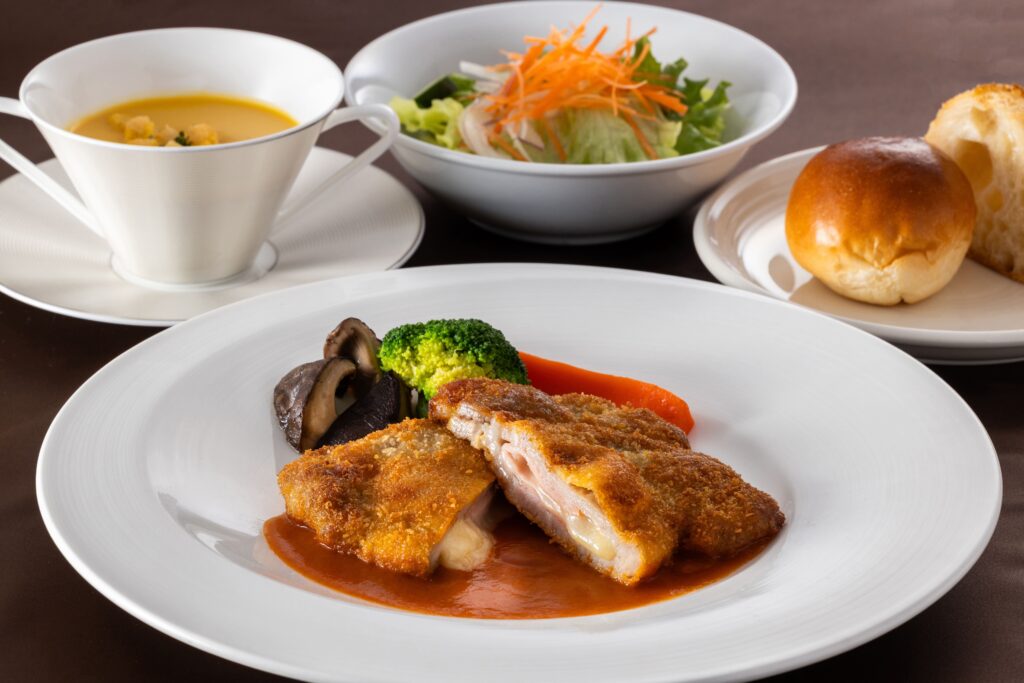 麓山高原豚のコルドンブルーセット