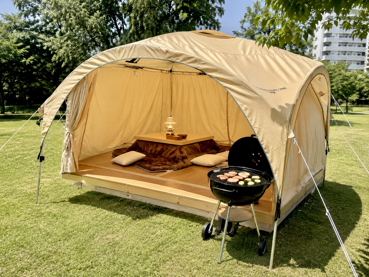 開成山BBQ　GARDEN：オプションでこたつ席もスタート!